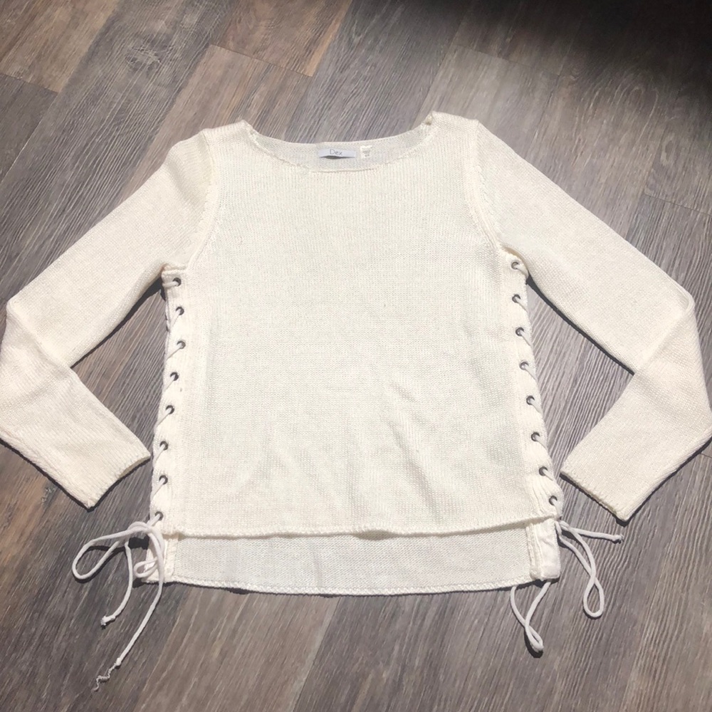 Women’s Dex Laced Knot Sweater Sz S